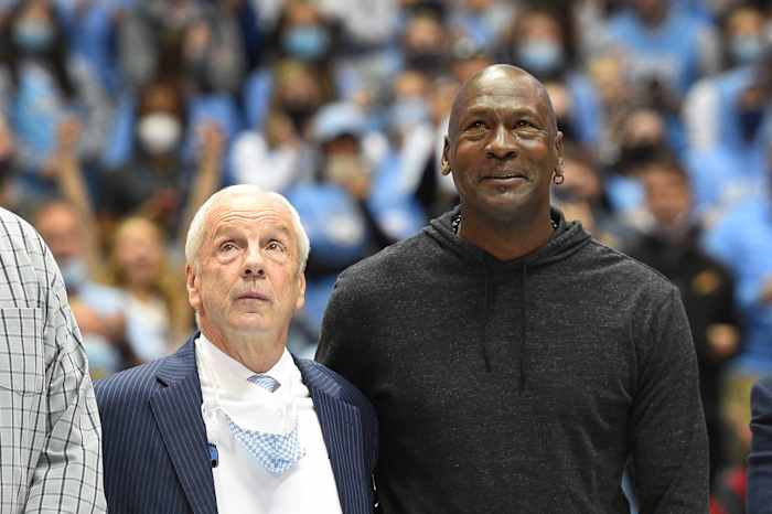 Former UNC basketball guard Michael Jordan